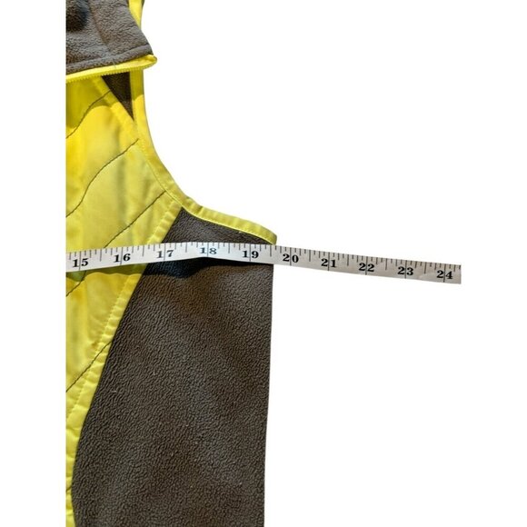 Columbia Women's Gray & Lime Green Quilted Puffer Full Zip Collared Vest Jacket - Picture 4 of 6